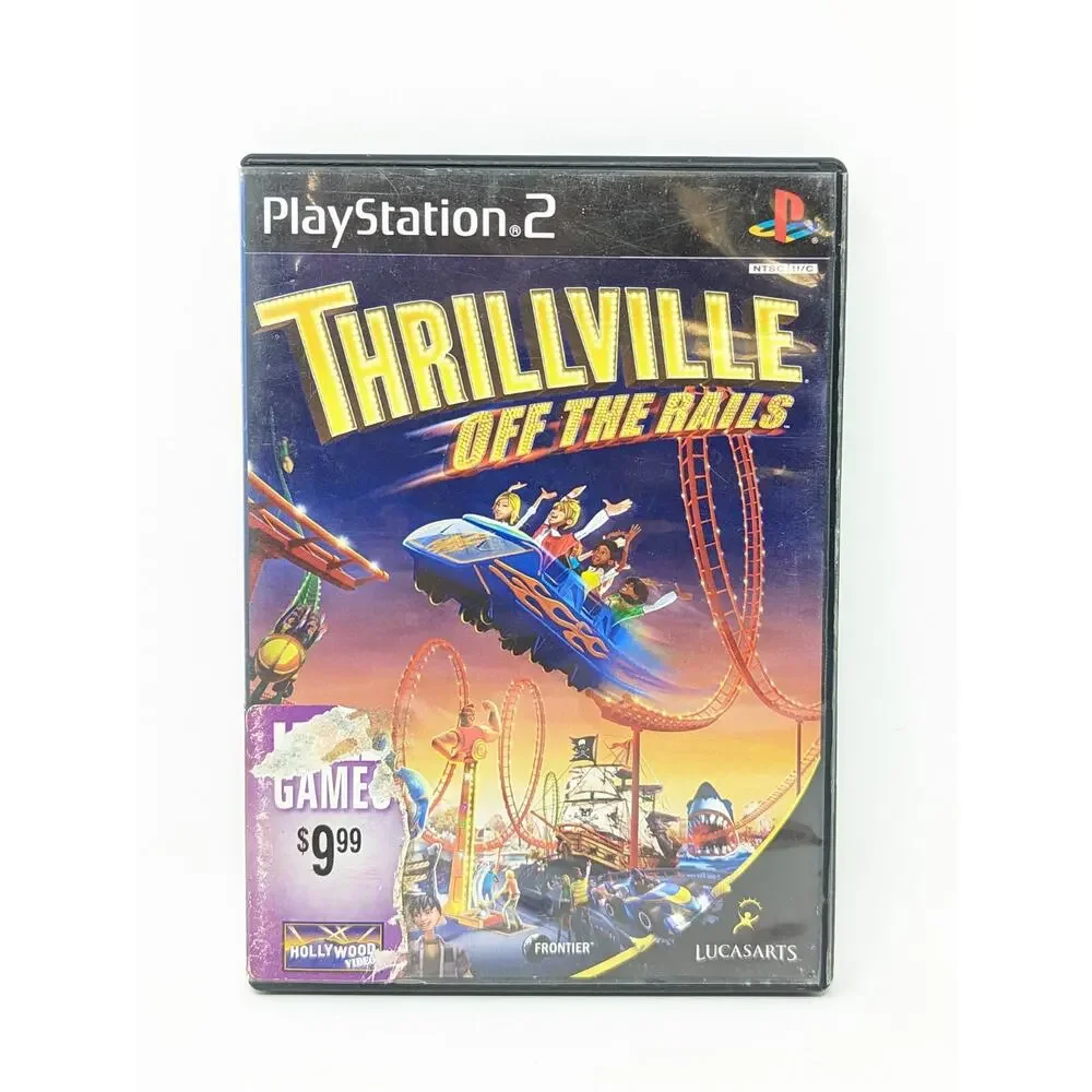 Thrillville 1 & 2 PlayStation 2 PS2 Games Complete Manual CIB Tested